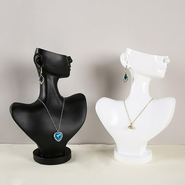 Expositor de collares forma busto. Estilo natural para exhibir joyas.