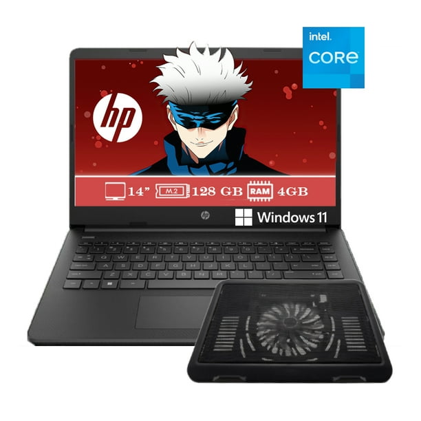 Laptop Hp 14 Dq0526la Celeron 128gb 4gb Más Base Enfriadora Walmart En Línea 9658