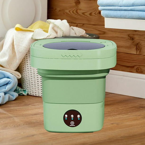 Mini lavadora plegable Lavadora pequeña compacta 6.5L Lavadora plegable de  alta potencia Mini lavadora de ropa portátil para lavandería de viaje Rosa  BLESIY Lavadora portátil