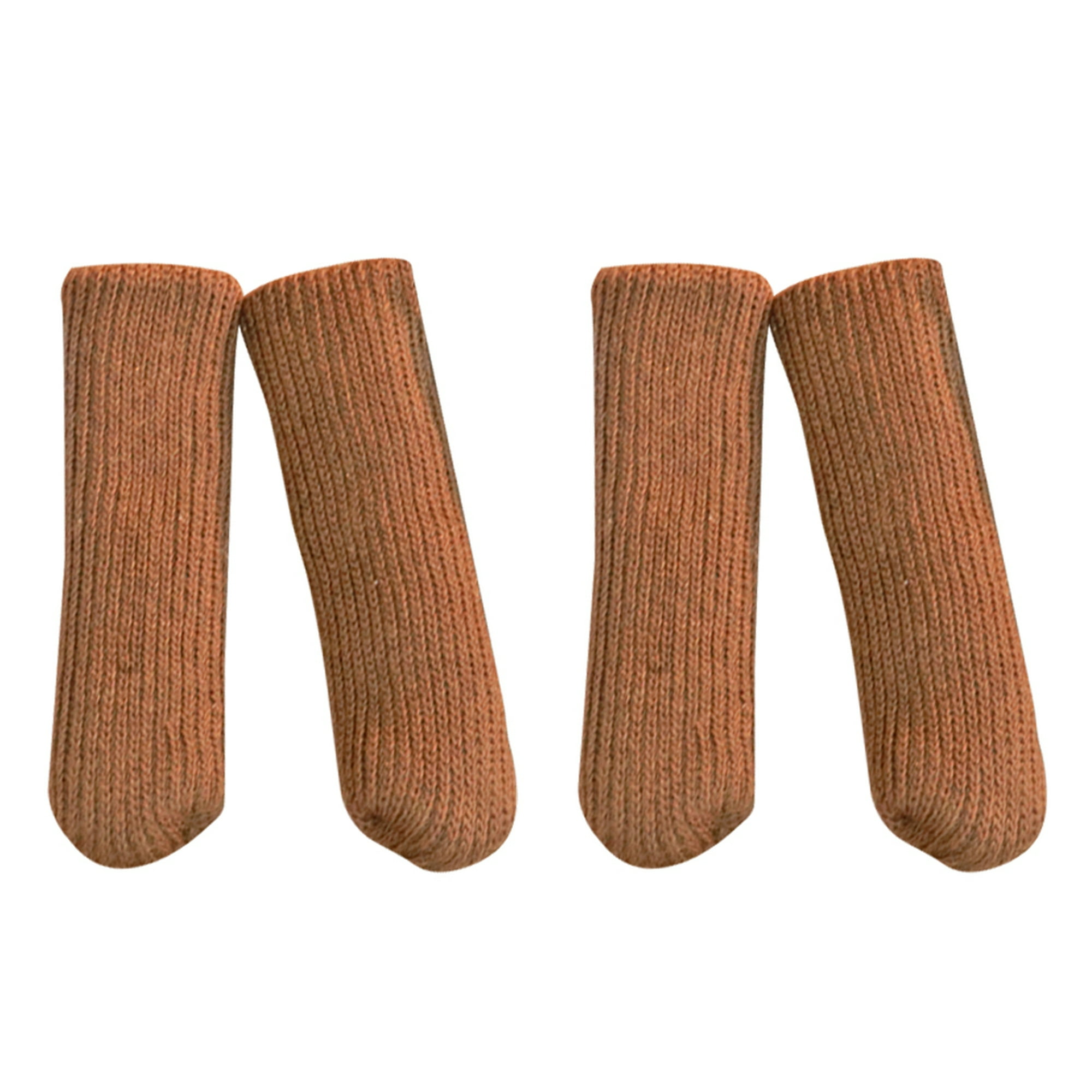 Calcetines de lana de punto para patas de silla, juego de fundas  antideslizantes para muebles, 4