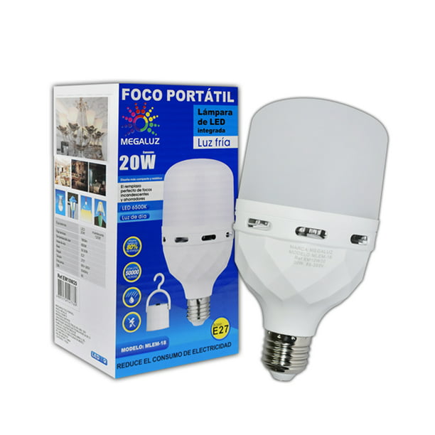 Foco LED Recargable 10W: Iluminación Portátil Resistente 💡 NERLED