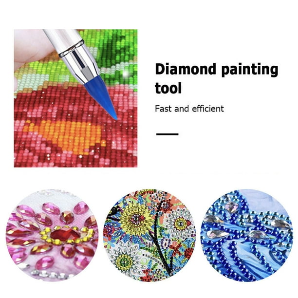 Bolígrafo para pintar diamantes con cabezal luminoso, herramientas de  manualidades DIY recargables p Ticfox