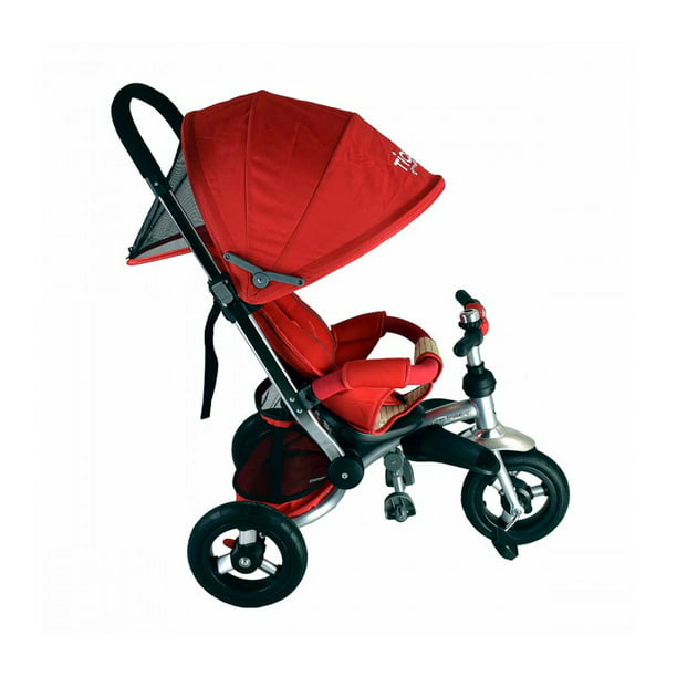 Triciclo Evolutivo The Baby Shop T-350 Multifuncional, llantas de goma Rojo  