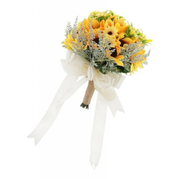 RAMO DE GIRASOLES BEIGE ARTIFICIALES - Blanco Azahar