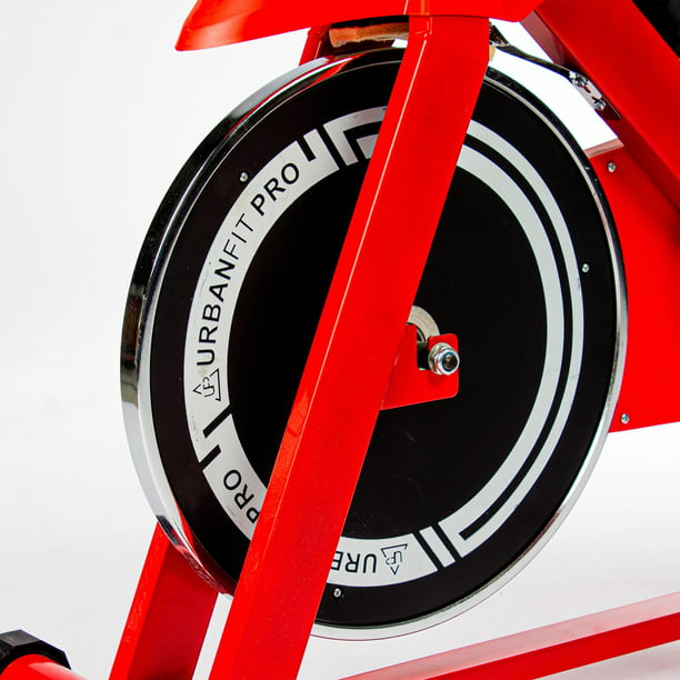 Bicicleta Fija para Spinning, UrbanFit Pro, Disco de 7 kg, Monitor, 6  Funciones, Tres Colores rojo Uitalla UrbanFit Pro SH-612