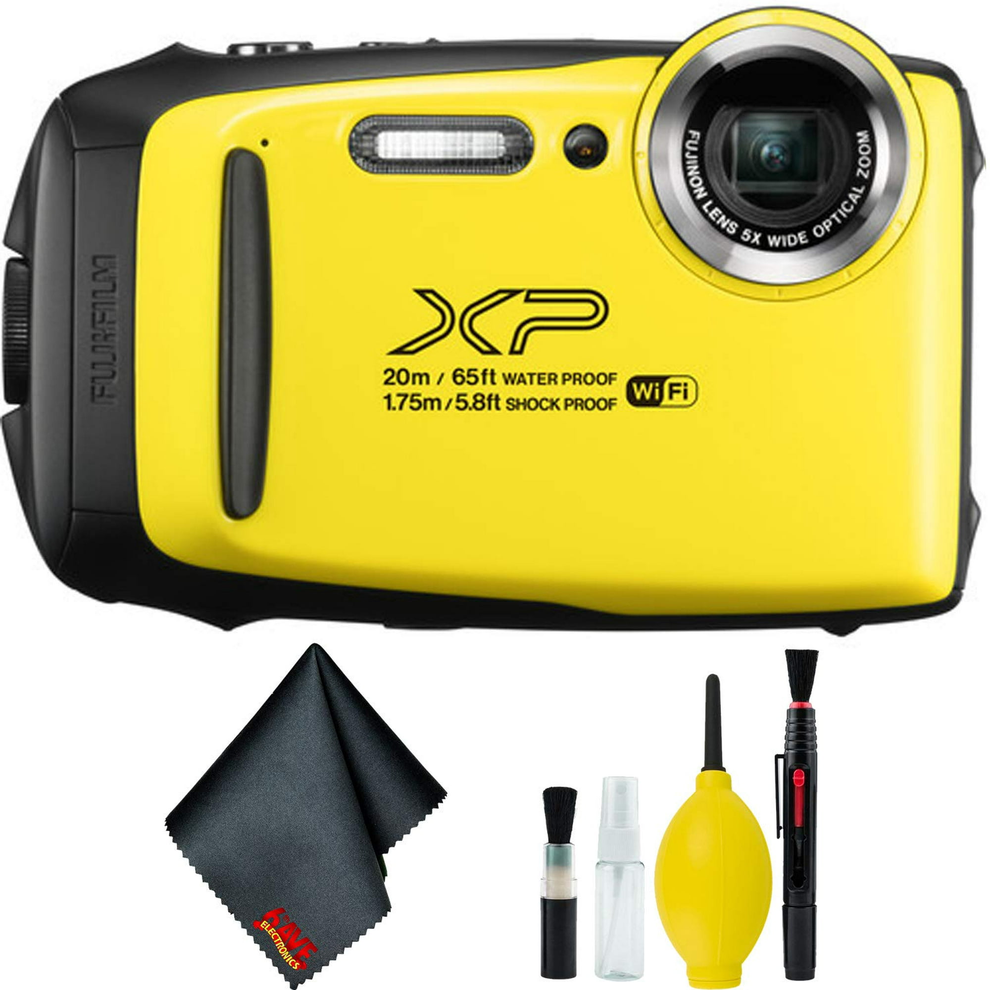 FUJIFILM FinePix XP130 Digital Camera (Yellow) Basic Bundle FUJIFILM  600019828