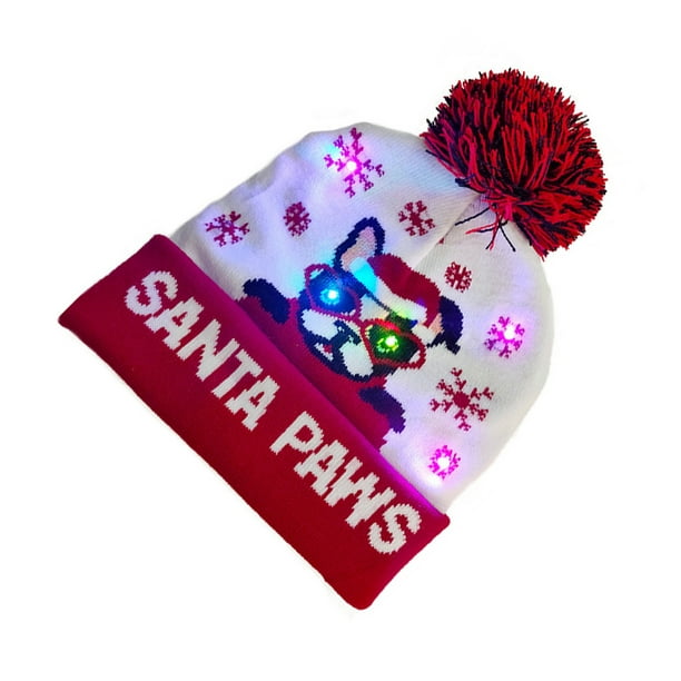 Gorro de lana de Navidad con pompón, gorro de béisbol de punto con copos de  nieve para hombre, ajustable, para deportes, vino-c