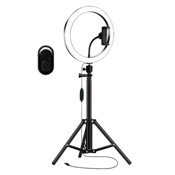 Anillo de luz LED de 18 pulgadas con soporte de trípode, luz de anillo para  selfie de maquillaje regulable para retrato de estudio, , Vlog
