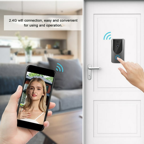 Cámara de mirilla inteligente Tuya Wifi 1080p 2.4g Cámara de ojo de puerta  de detección automática Visor de puerta digital de 4.3 pulgadas Timbre de  video en casa