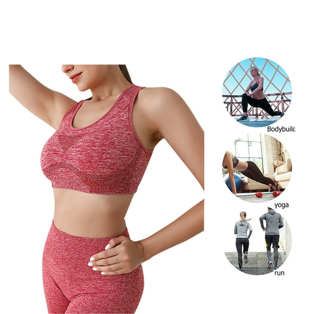 Conjunto De Yoga Trajes de ropa deportiva para mujer Traje deportivo sin  costuras portátil Artículos deportivos elásticos Ehuebsd