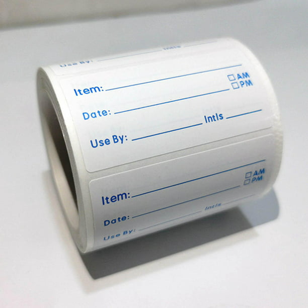 Smatagee - 450 etiquetas extraíbles para congelador, calcomanías de  almacenamiento de alimentos de 1 x 3 pulgadas, etiquetas de fecha  autoadhesivas