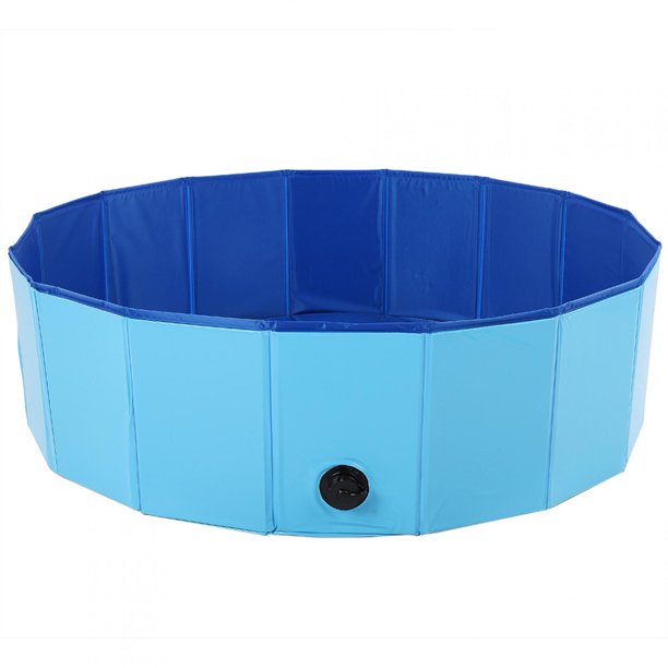 PawHut® Bañera para Perros Gatos Plegable Piscina para Mascotas