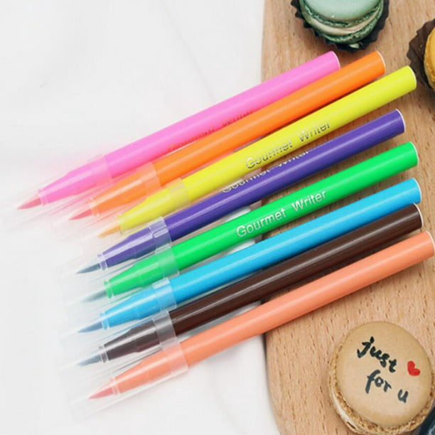  Bolígrafos para colorear alimentos, marcadores
