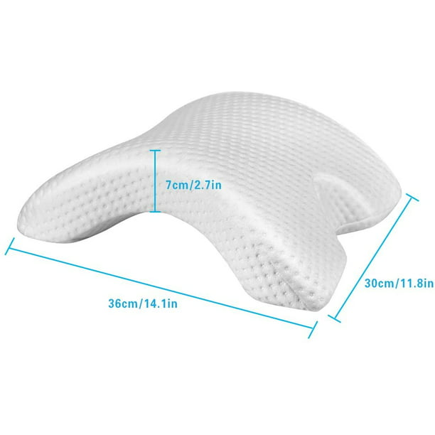Almohadas de espuma viscoelástica ajustables con 6 opciones de altura para  una comodidad óptima, almohada de apoyo para el cuello para aliviar el