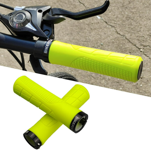 Empuñaduras de bicicleta, doble bloqueo en el manillar de bicicleta, agarre  de goma cómodo para bicicleta de montaña, BMX
