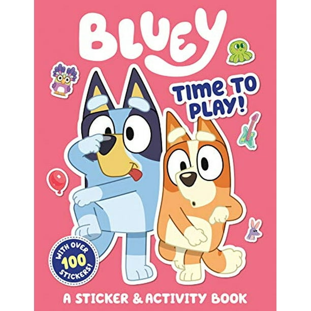 Bluey: ¡Es hora de jugar! : Una pegatina y un libro de activ