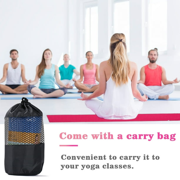 Toalla de yoga antideslizante con bolsillos en las esquinas para esterilla  de yoga, toalla de yoga de microfibra del tamaño de una alfombrilla para
