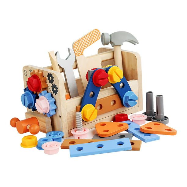 Juego de herramientas para niños, herramientas de juguete duraderas, juego  de juguetes de construcción de regalo de cumpleaños Juego de herramientas