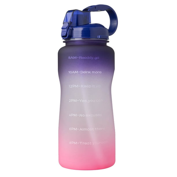  Botella de agua deportiva de gran capacidad, botella de agua  deportiva, botella de agua portátil de plástico, botella de agua de viaje,  botella de agua al aire libre, taza de leche