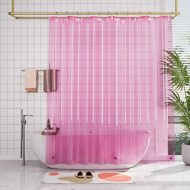 Revestimiento de cortina de ducha transparente impermeable para baño