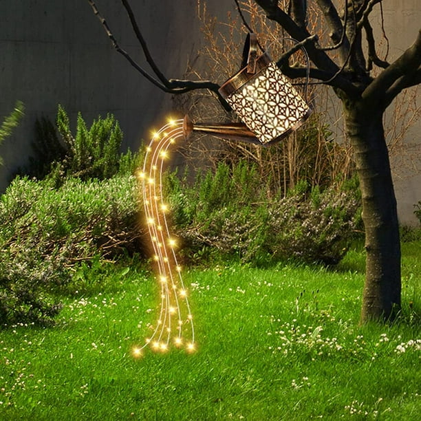 Ducha Jardín Arte Luz LED, Regadera solar Luz de jardín de hadas