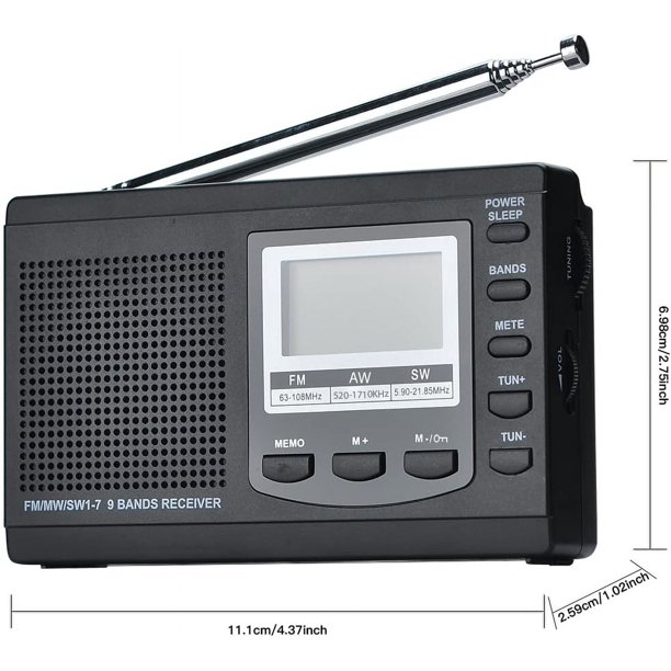 Radio Portátil Am Fm Con Excelente Recepción Funciona Con P