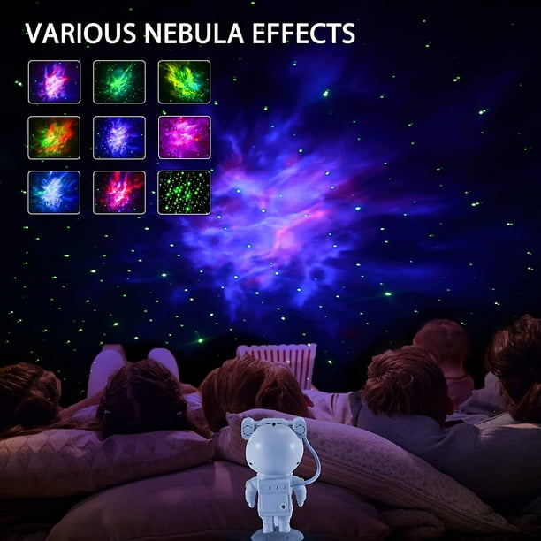BURNNOVE Astronaut Galaxy Star Projector Starry Night Light, Luz Nocturna  con Nebulosa, 8 Modos, 360° Rotación y Control Remoto, Dormitorio y  Proyector de Techo, Mejores Regalos Para Niños y Adultos : :  Iluminación