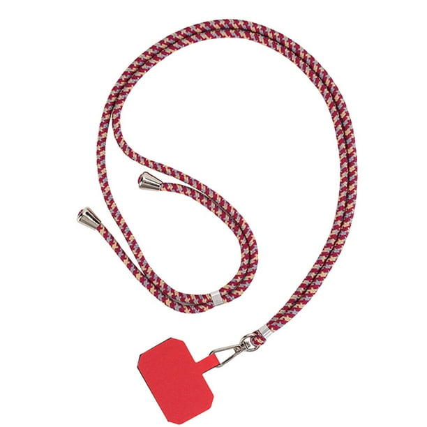 Cordón De Teléfono Cordón universal para teléfono móvil Cuerda para  teléfono móvil (gris albaricoque rojo + tarjeta roja) Tmvgtek Para estrenar