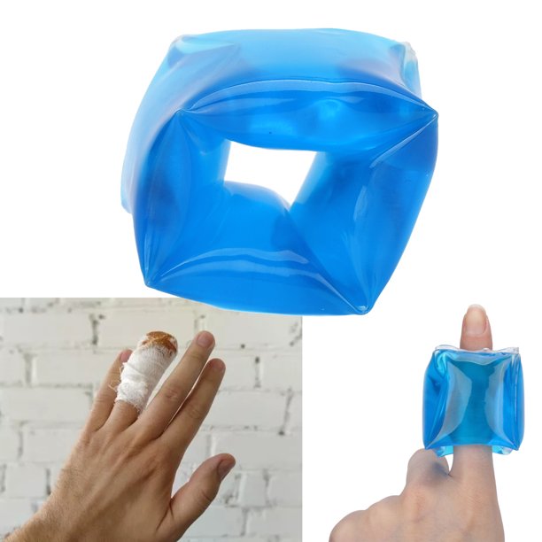 Paquete de hielo de PVC para dedos Gel frío suave reutilizable para dedos  del pie portátil para lesiones tendinitis