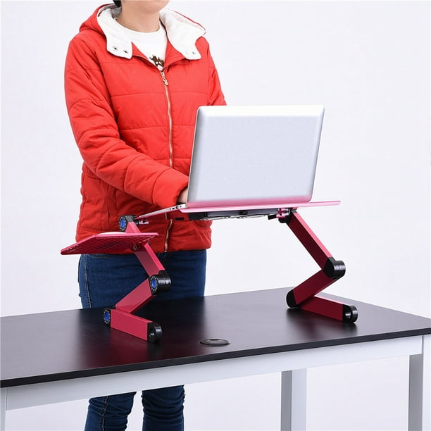 Soporte ajustable al escritorio para computador portatil
