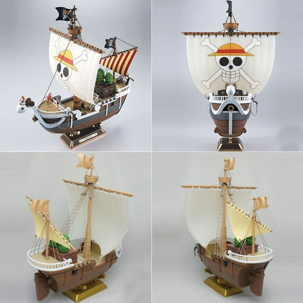 Anime One Piece Luffy THOUSAND SUNNY figura juguetes montaje barco modelo  Barco Pirata decoración regalos coleccionables para niños niño – Tienda