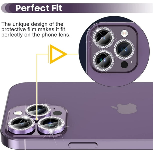 Protectores de cámara de cristal templado HD para iPhone 14 Pro/14 Pro Max