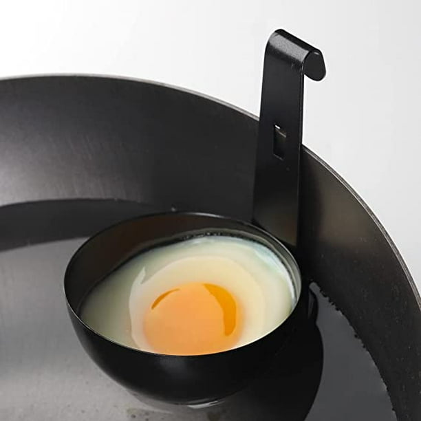 Sartén escalfadora de huevos, olla de huevos escalfados de acero  inoxidable, perfecta para hacer huevos escalfados, juego de utensilios de  cocina con