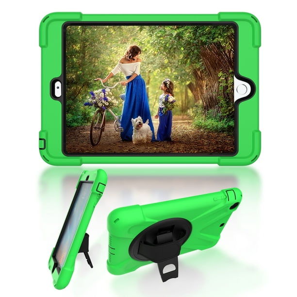 Caso para iPad Mini 1, mini 2, mini 3, caja a prueba de golpes con correa y  soporte de mano giratoria de 360 °, correa para el hombro Ikkle ipad  mini1/2/3