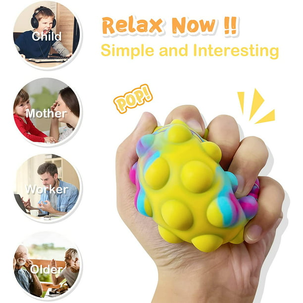 1 Uds. 3D Squeeze Pop Ball su juguete antiestrés juguetes de baño