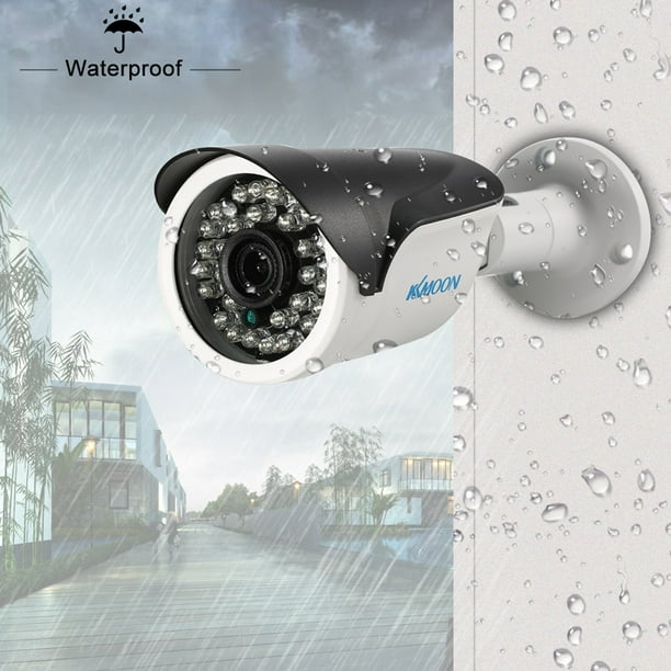 Cámara IP POE de 3mp, resistente al agua, visión nocturna infrarroja,  compatible con P2P, aplicació Abanopi Cámara de seguridad