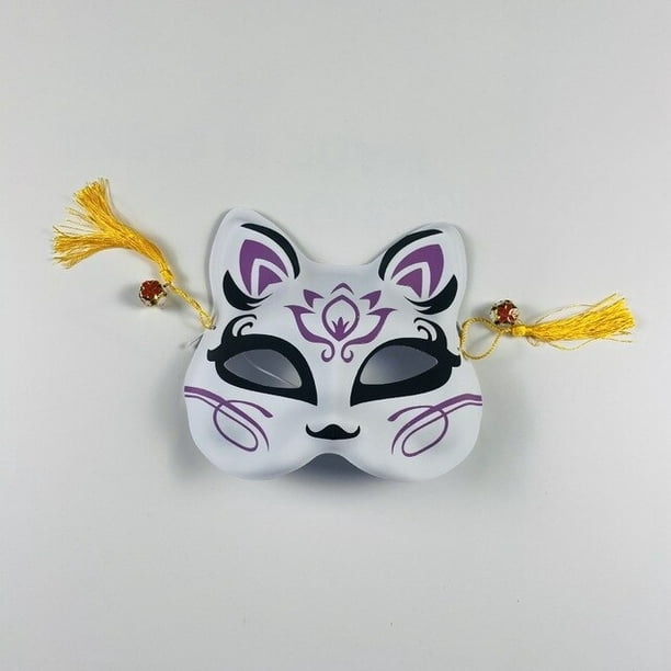 Japanese Cat Mask  Máscara japonesa, Máscara kitsune, Máscara de zorro