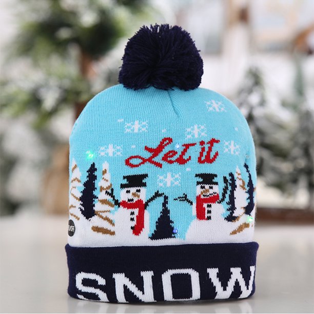 Gorro para la nieve de punto decorado