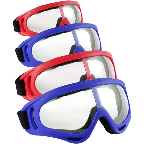 4 gafas de seguridad, gafas a prueba de viento y polvo, gafas flexibles  para deportes al aire libre CS Army Nerf gafas tácticas protección para los  ojos Rojo Verde
