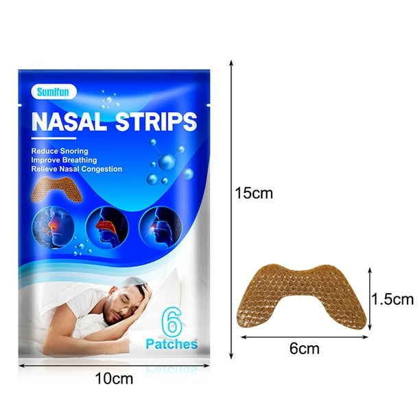 6/24 / 36pcs tiras nasales respirar fácilmente Detener los ronquidos  etiqueta ayuda a aliviar el sueño N