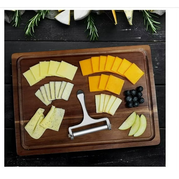 Zulay - Cortador de queso con grosor ajustable, cortador de queso de  alambre para queso mozzarella, queso cheddar, queso gouda, rebanadoras de  queso