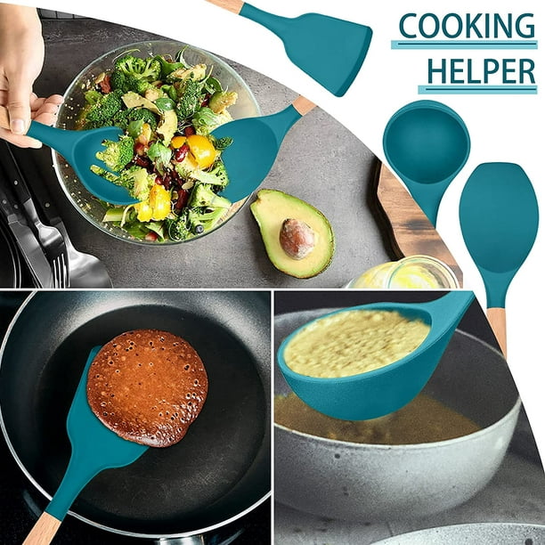  Picador de verduras – Picador manual de alimentos con 3  cuchillas de acero inoxidable – Gadgets de cocina sin BPA: el mejor  cortador de verduras manual para una preparación perfecta cada