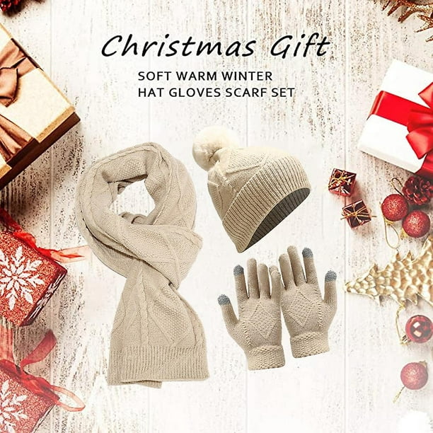 Gorros mujer y guantes, ideas de regalo Navidad