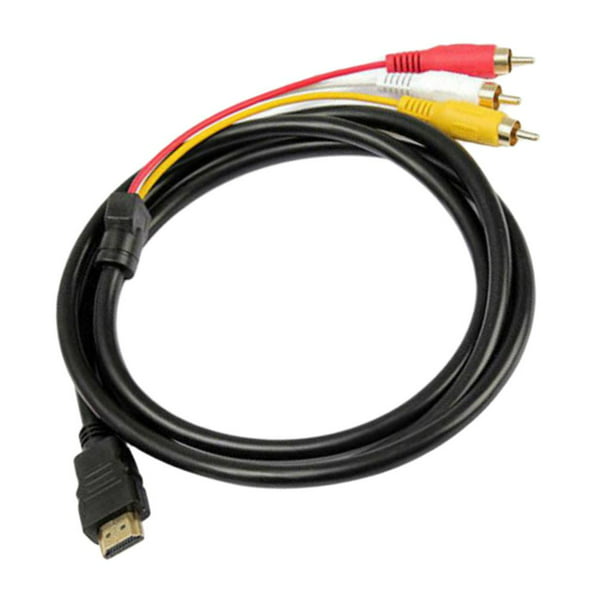 Adaptador de Cable Baoblaze HDMI a 3 RCA Macho, Audio y Video para
