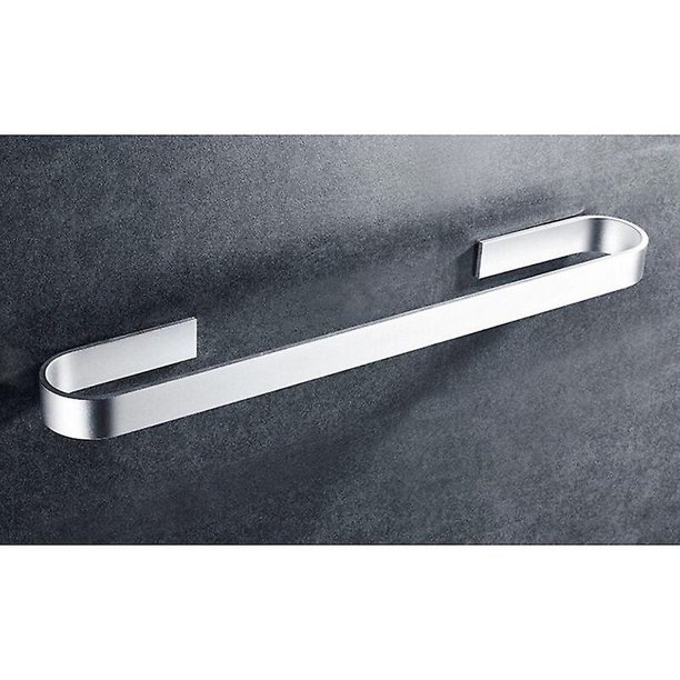 Toallero adhesivo de acero inoxidable para montaje en pared, toallero de  baño, toallero autoadhesivo de 30 cm, toallero de baño, plateado (hy)