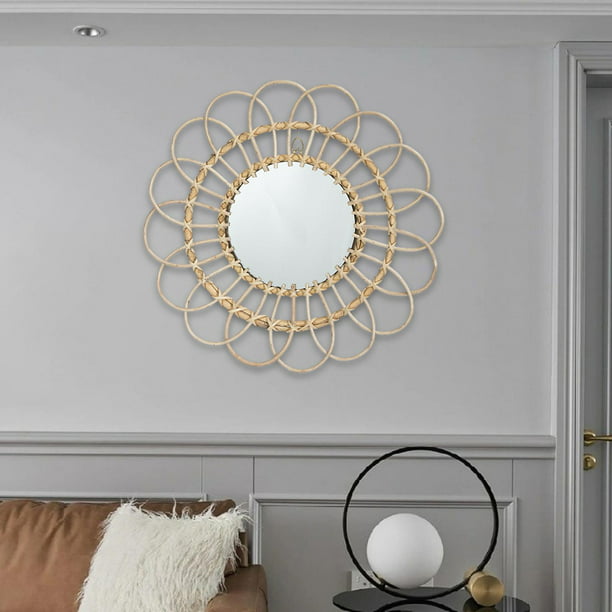 Espejos redondos dorados para decoración de pared, juego de 3 espejos de  pared pequeños para sala de estar, espejos decorativos para dormitorio