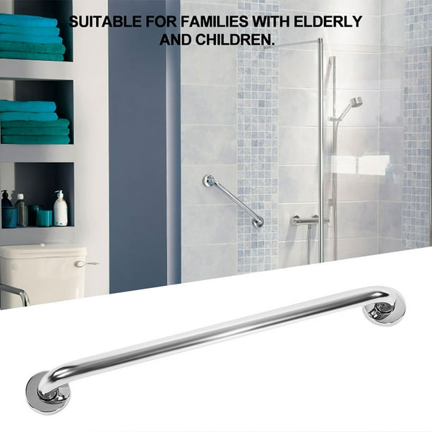 Barras de apoyo para ducha para pared de baño, barra de seguridad para  discapacitados, barra de agarre de acero inoxidable de 19 pulgadas, barra  de