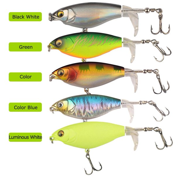 6cm 6g Topwater Triple Hooks Señuelos Cebo de pesca artificial