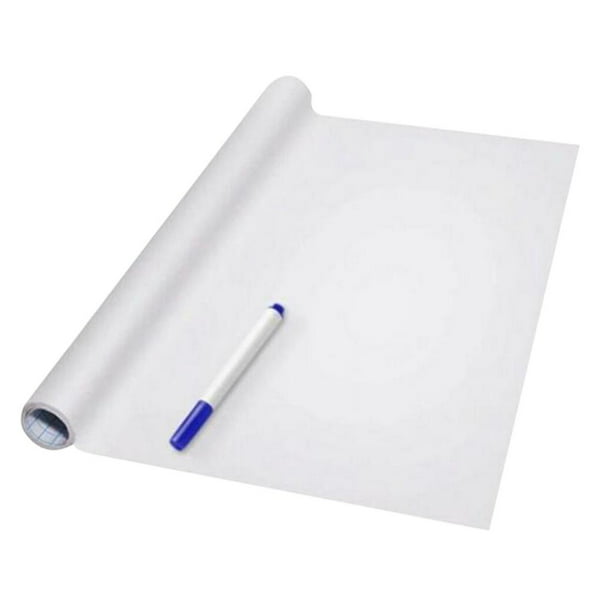 Pizarra blanca adhesiva impermeable, fácil de escribir y borrar, papel de  borrado en seco, adhesivo de pared, autoadhesivo, pizarra blanca, papel