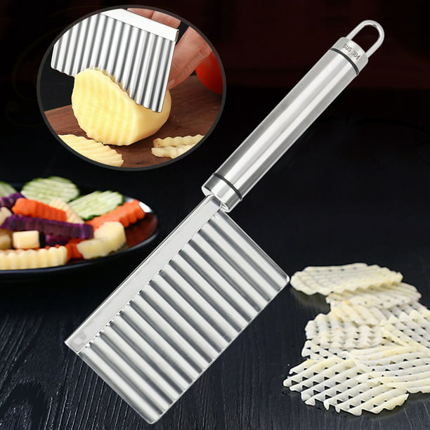 Cortador de patatas fritas de acero inoxidable, herramienta para cortar patatas  fritas, accesorios de cocina - AliExpress